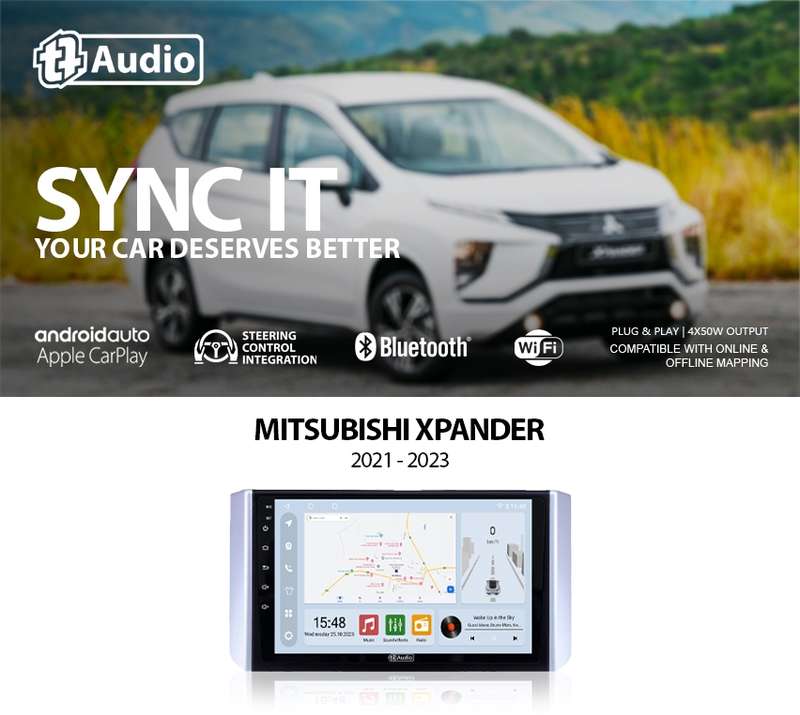 TT Audio 9" replacement radio for MISTUBISHI XPANDER 2021-2024 (CLASS D)