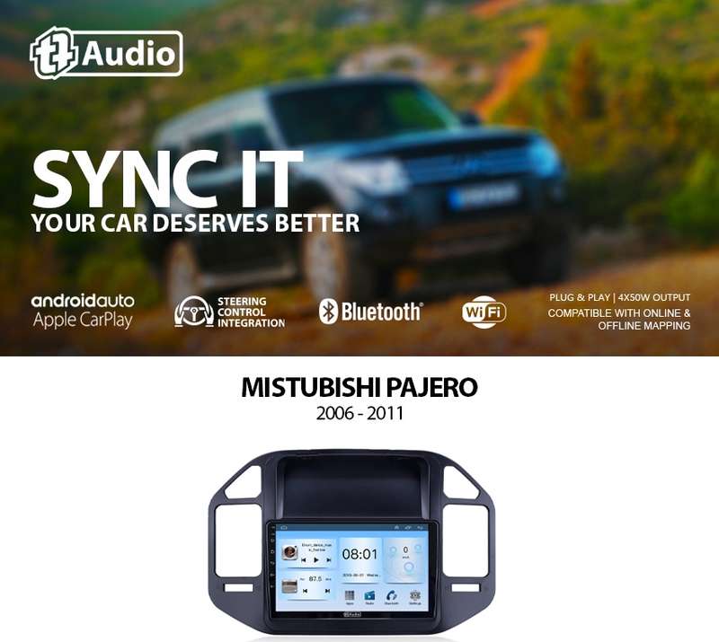 TT Audio 9" replacement radio for MITSUBISHI PAJERO 2001-2006 (ECO)