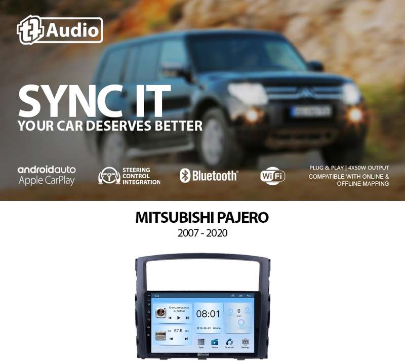 TT Audio 9" Replacement radio for MITSUBISHI PAJERO 2007 - 2017 (ECO)