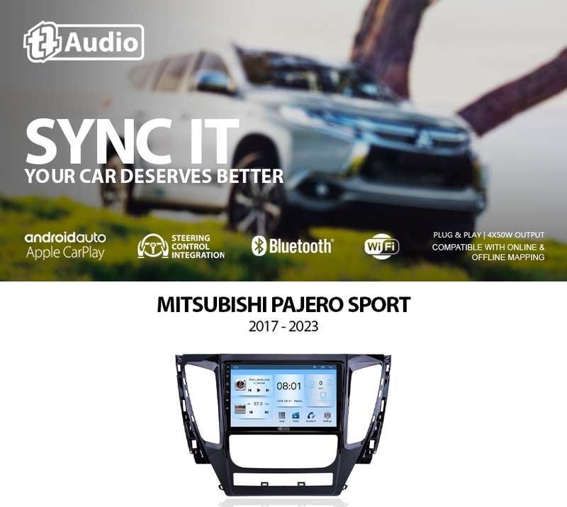 TT Audio 9" replacement radio for MITSUBISHI TRITON/PAJERO SPORT 2017-2024 (ECO)