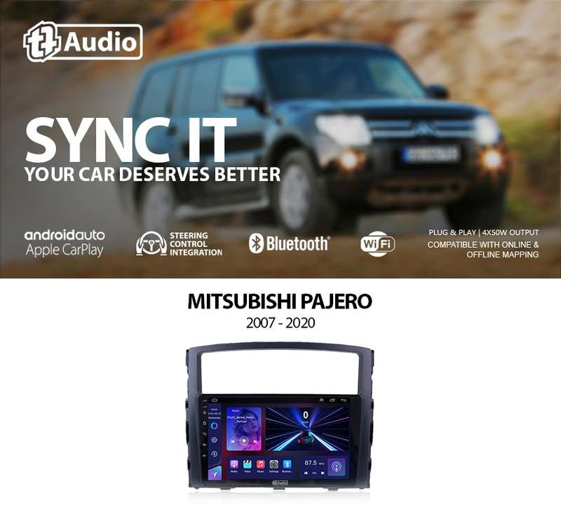 TT Audio 9" replacement radio for MITSUBISHI PAJERO 2007-2016 (MID SPEC)