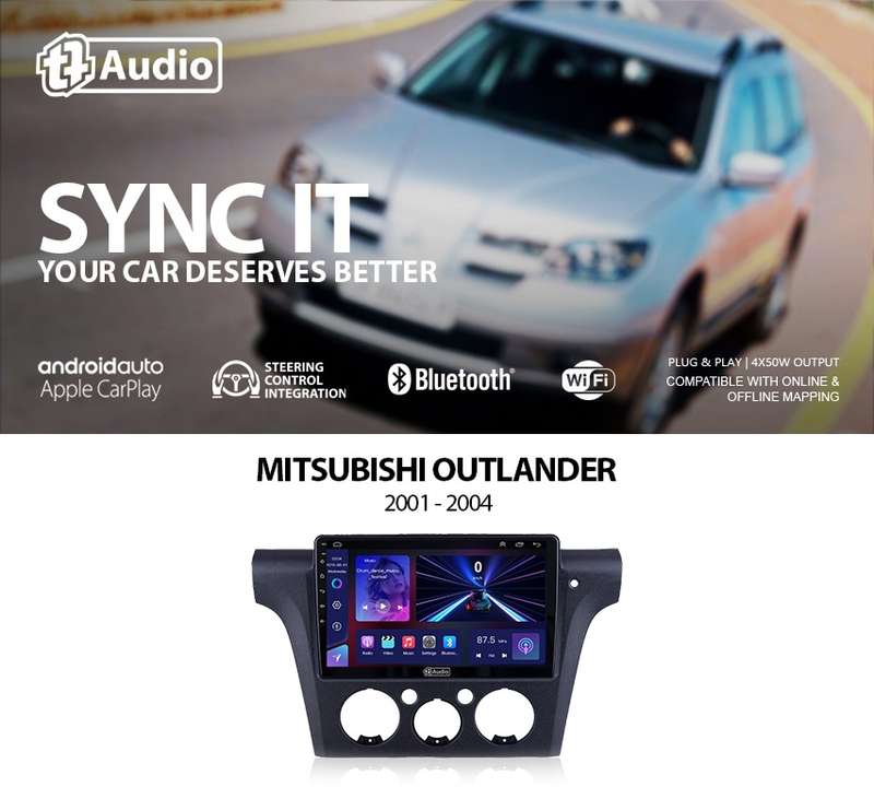 TT Audio 9" replacement radio for MITSUBISHI ASX 2001-2004 (MID SPEC)