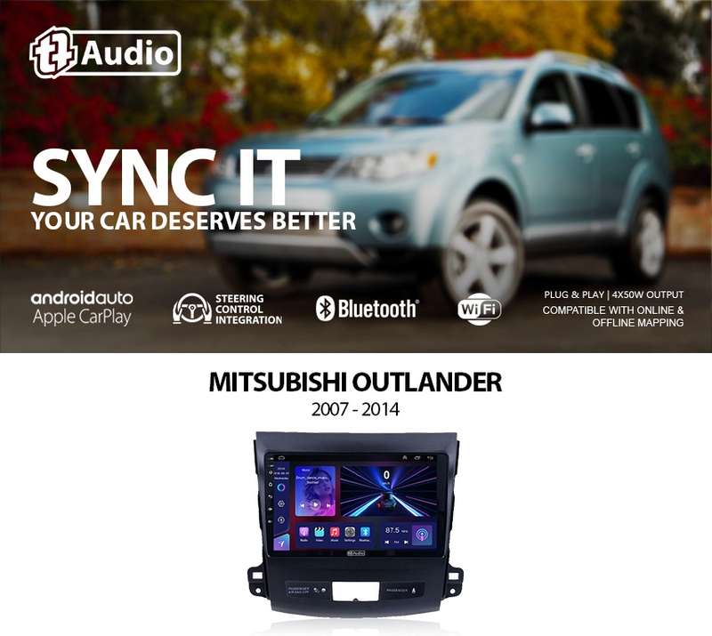 TT Audio 9" replacement radio for MITSUBISHI Outlander 2007- 2014  (MID SPEC)