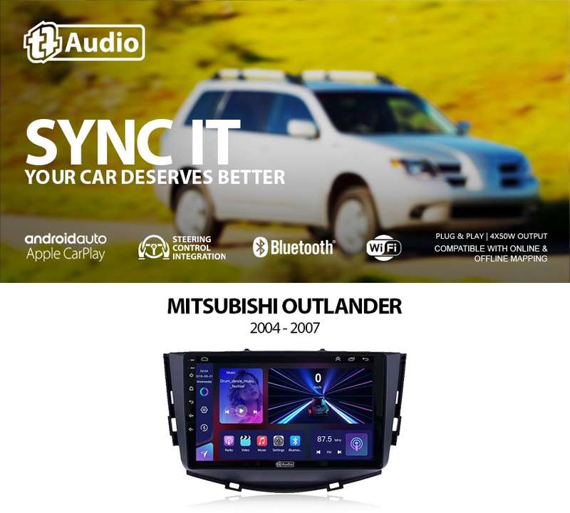 TT Audio 9" replacement radio for MITSUBISHI Outlander 2004 - 2007 (MID SPEC)