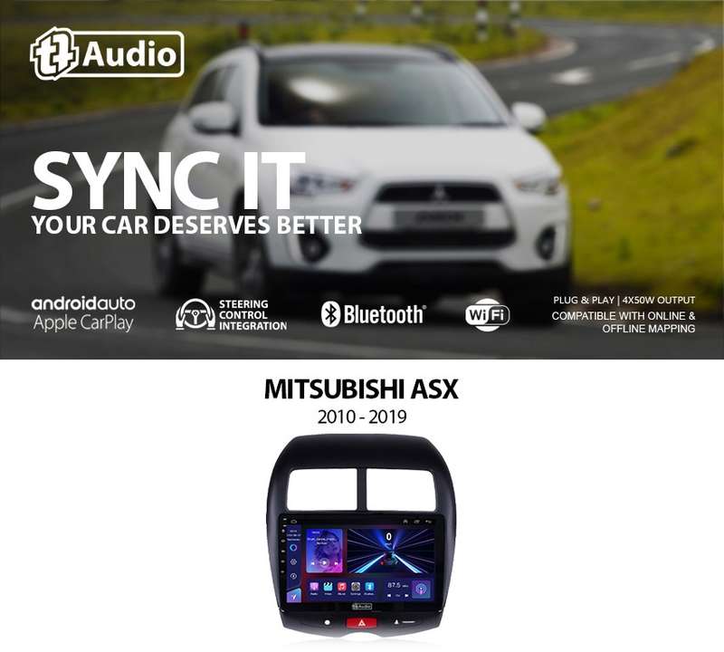 TT Audio 9" replacement radio for MITSUBISHI ASX 2010-2019 (MID SPEC)