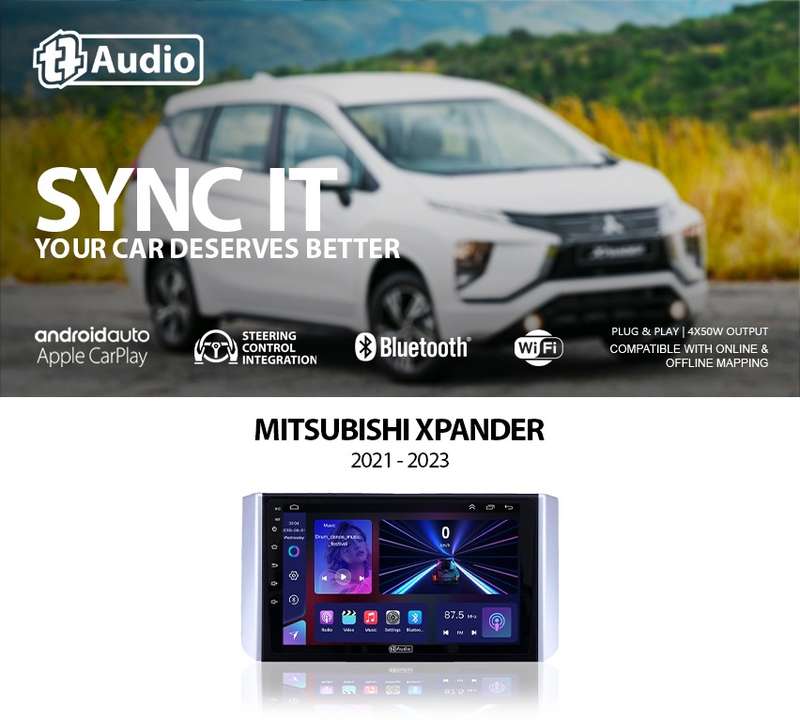 TT Audio 9" replacement radio for MISTUBISHI XPANDER 2021-2024 (MID SPEC)
