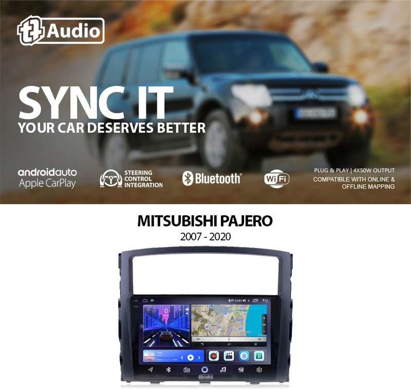 TT Audio 9" replacement radio for MITSUBISHI PAJERO 2007-2016 (2K SCREEN)