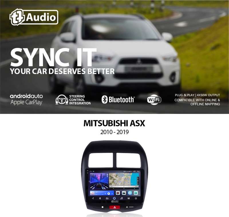 TT Audio 9" replacement radio for MITSUBISHI ASX 2010-2019 (2K SCREEN)