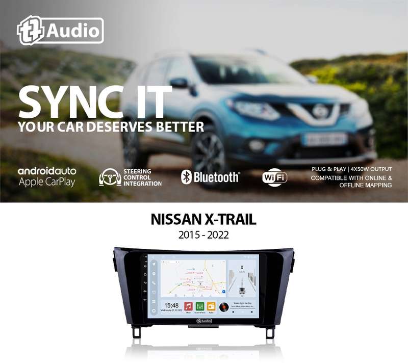TT Audio 10" replacement radio NISSAN X-Trail 2015-2021 (CLASS D)