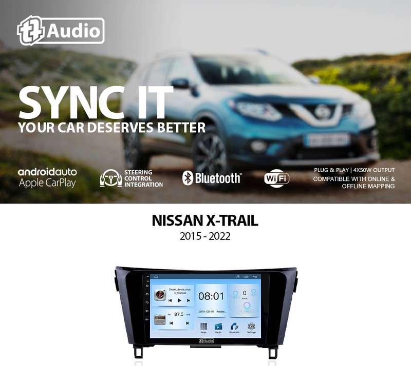 TT Audio 10" replacement radio NISSAN X-Trail 2015-2021 (ECO)