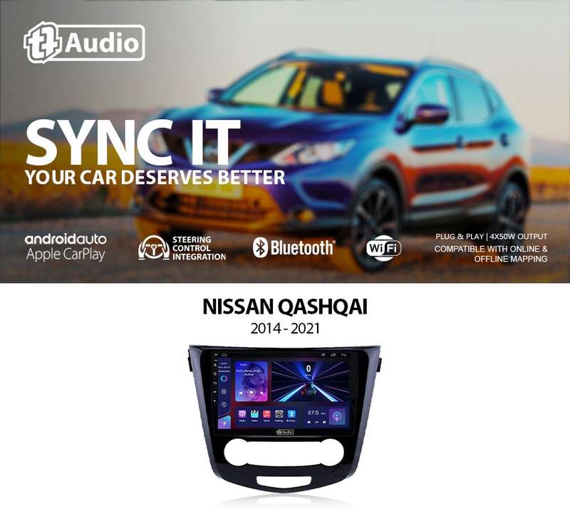 TT Audio 9" replacement radio NISSAN QASHQAI (MID SPEC)