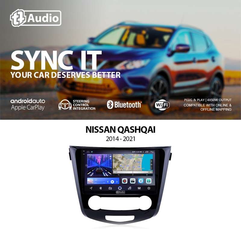 TT Audio 9" replacement radio NISSAN QASHQAI (2K SCREEN)