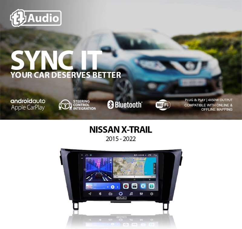 TT Audio 10" replacement radio NISSAN X-Trail 2015-2021 (2K SCREEN)