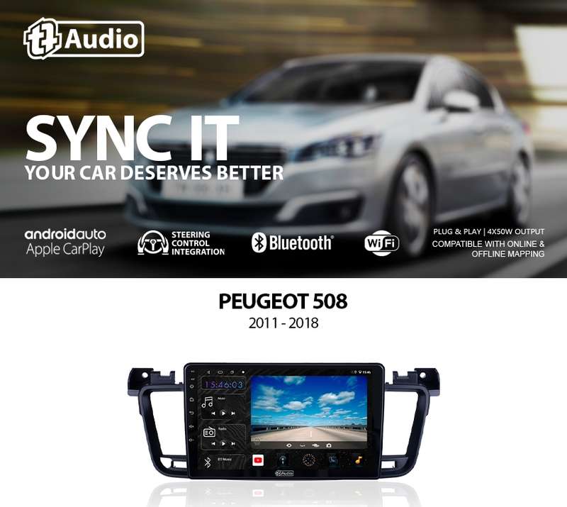 TT Audio 9" replacement radio for PEUGEOT 508 2011-2018 (4G ULTRA)
