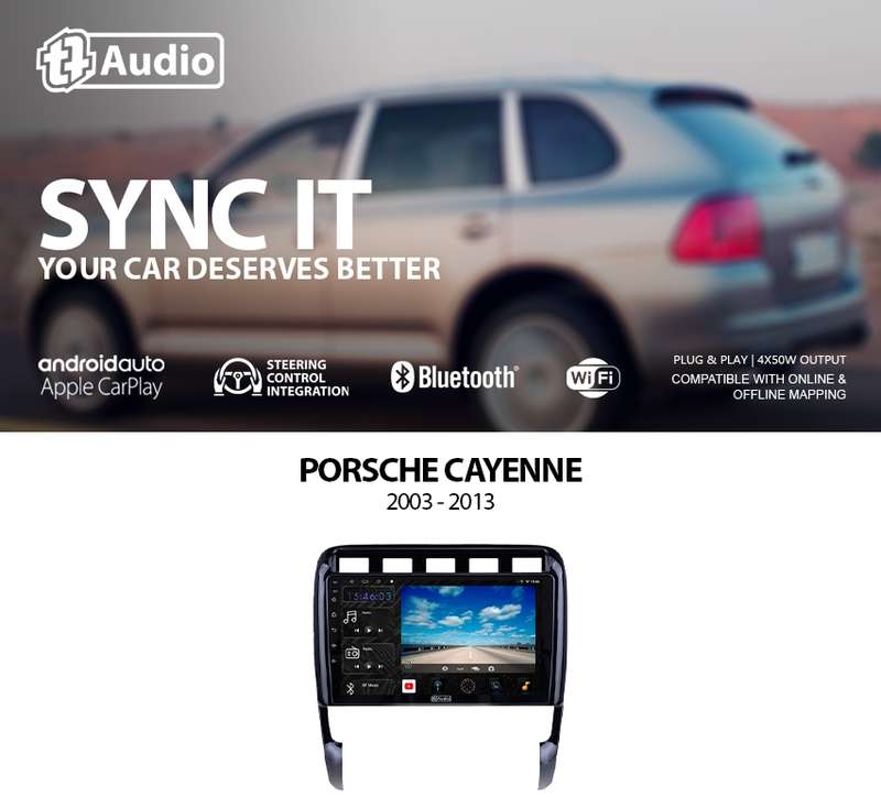 TT Audio 9" replacement radio for PORSCHE CAYENNE 2003- 2013 (4G ULTRA)