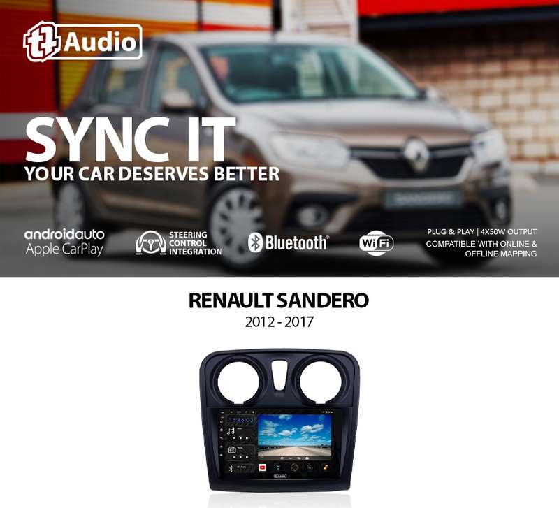 TT Audio 9" replacement radio for RENAULT Sandero 2012-2017 (4G ULTRA)