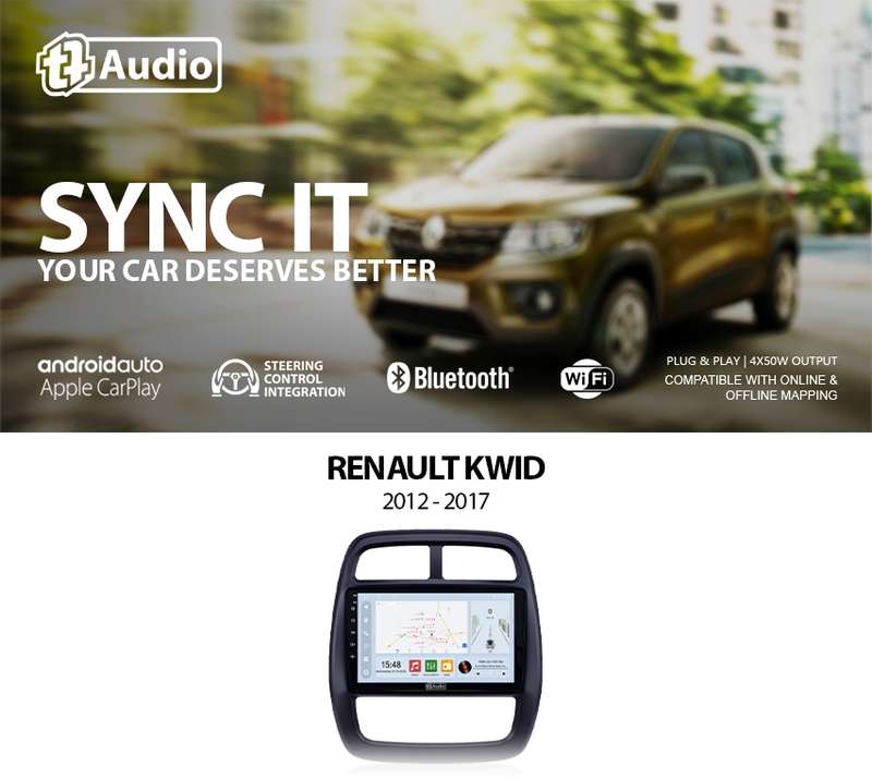 TT Audio 9" replacement radio for RENAULT Kwid 2012-2017 (2K SCREEN)