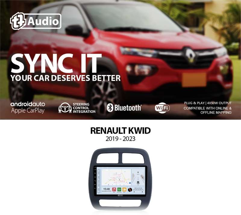 TT Audio 9" replacement radio for RENAULT Kwid 2012-2017 (CLASS D)