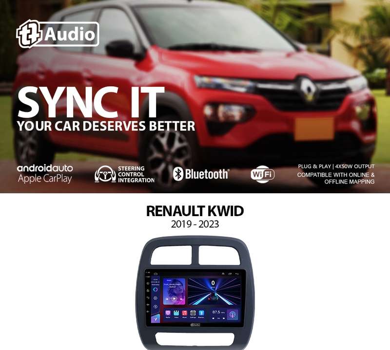 TT Audio 9" replacement radio for RENAULT Kwid 2012-2017 (MID SPEC)