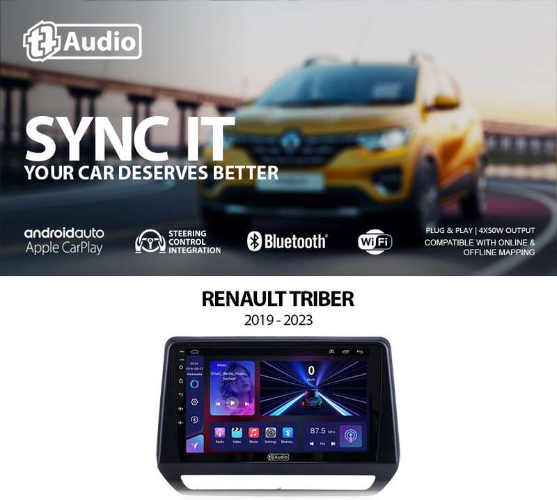 TT Audio 9" replacement radio for RENAULT Renault Triber 2019-2024 (MID SPEC)