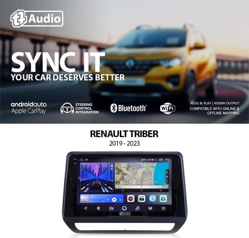 TT Audio 9" replacement radio for RENAULT Renault Triber 2019-2024 (2K SCREEN)