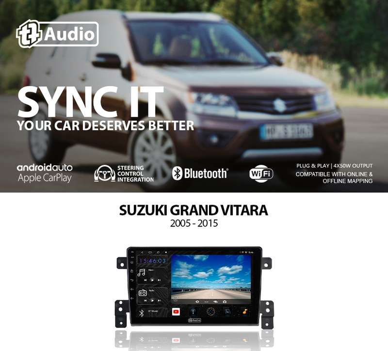 TT Audio 9" replacement radio for SUZUKI GRAND VITARA 2005-2015 (4G ULTRA)