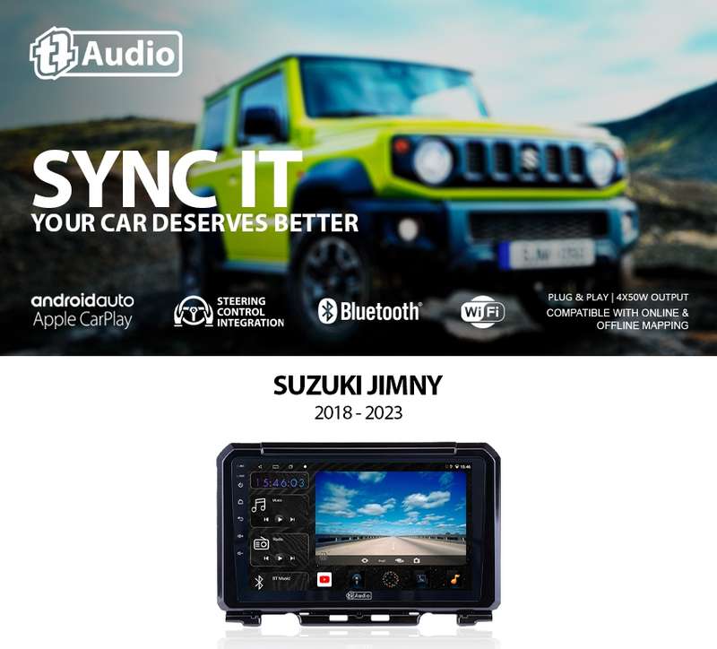 TT Audio 9" replacement radio for SUZUKI JIMNY 2018-2024 (4G ULTRA)