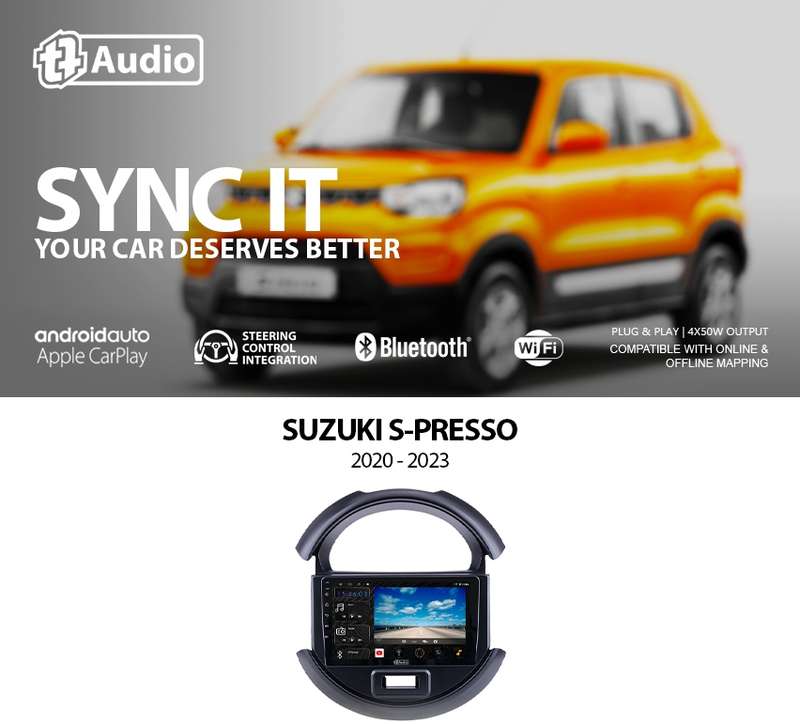 TT Audio 9" replacement radio for SUZUKI S-PRESSO 2020-2024 (4G ULTRA)