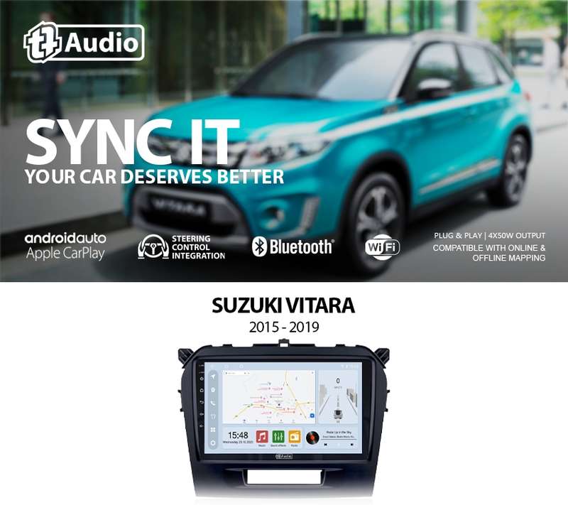 TT Audio 9" replacement radio for SUZUKI VITARA 2015-2019 (CLASS D)