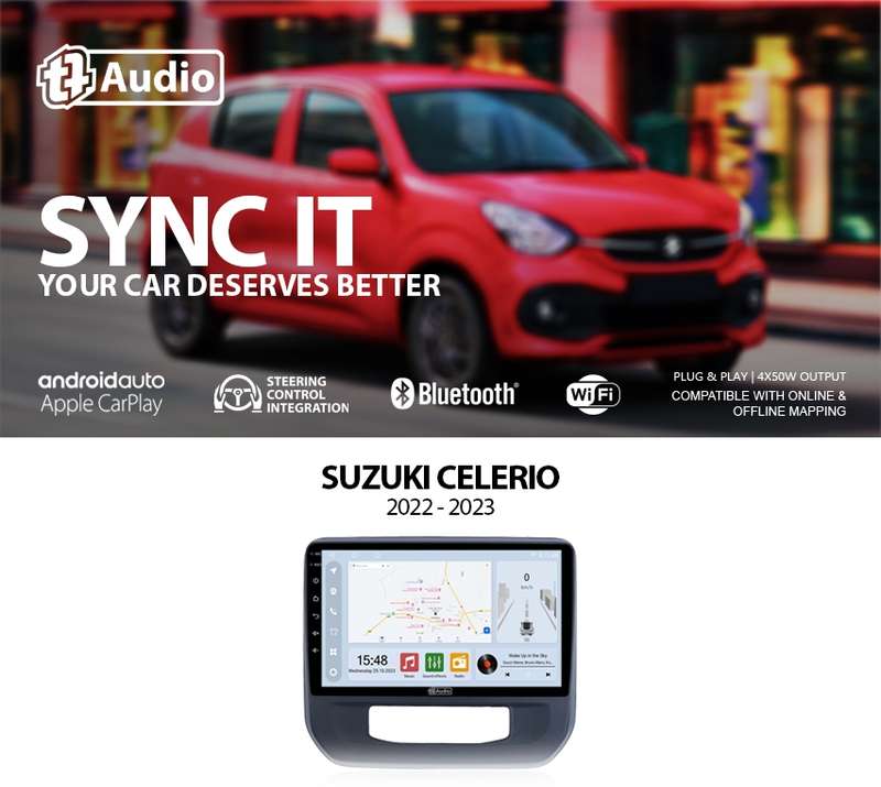 TT Audio 9" replacement radio for SUZUKI CELARIO 2022 - 2024 (ECO)
