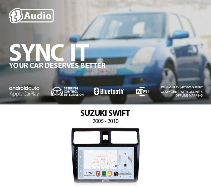 TT Audio 9" replacement radio for SUZUKI Swift 2005-2010 (CLASS D)