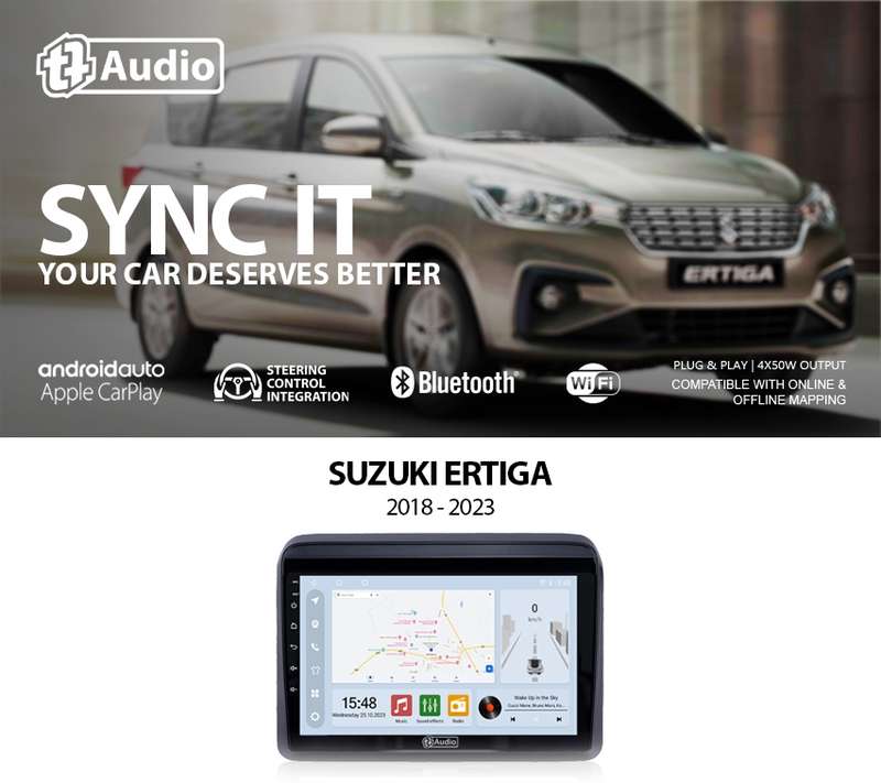 TT Audio 9" replacement radio for SUZUKI ERTIGA 2018-2024 (CLASS D)