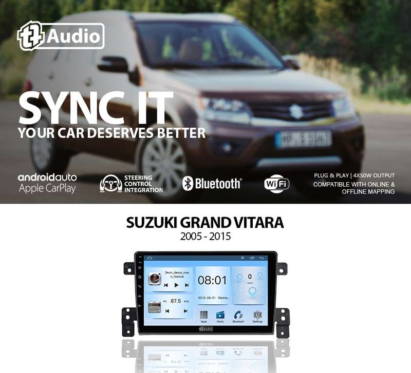 TT Audio 9" replacement radio for SUZUKI GRAND VITARA 2005-2015 (ECO)