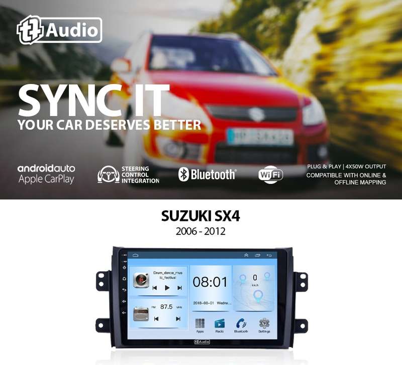 TT Audio 9" replacement radio for SUZUKI SX4 2006-2012 (ECO)