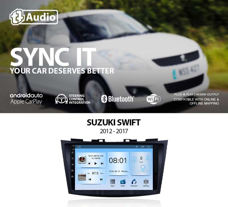 TT Audio 9" replacement radio for SUZUKI SWIFT 2012-2017 (ECO)