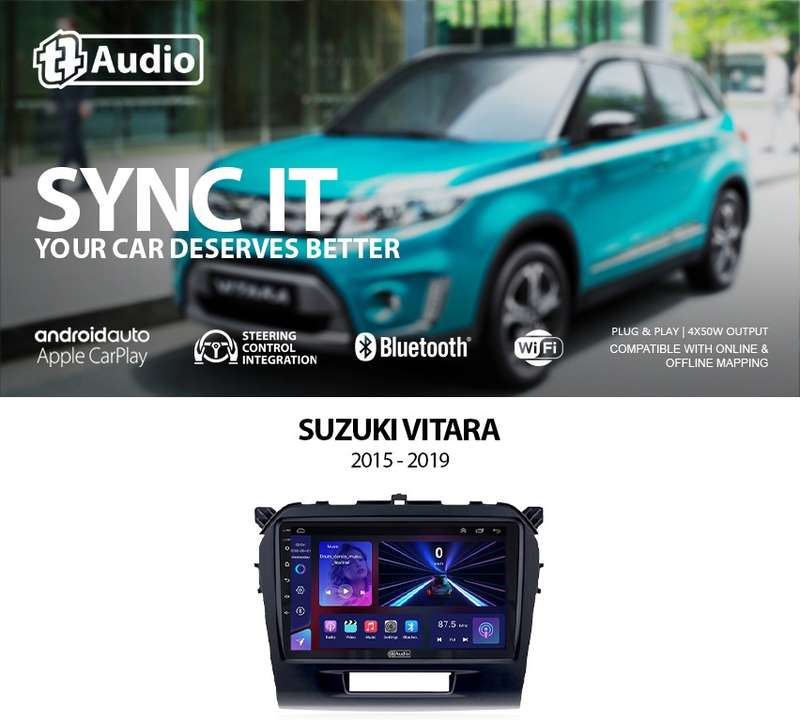 TT Audio 9" replacement radio for SUZUKI VITARA 2015-2019 (MID SPEC)