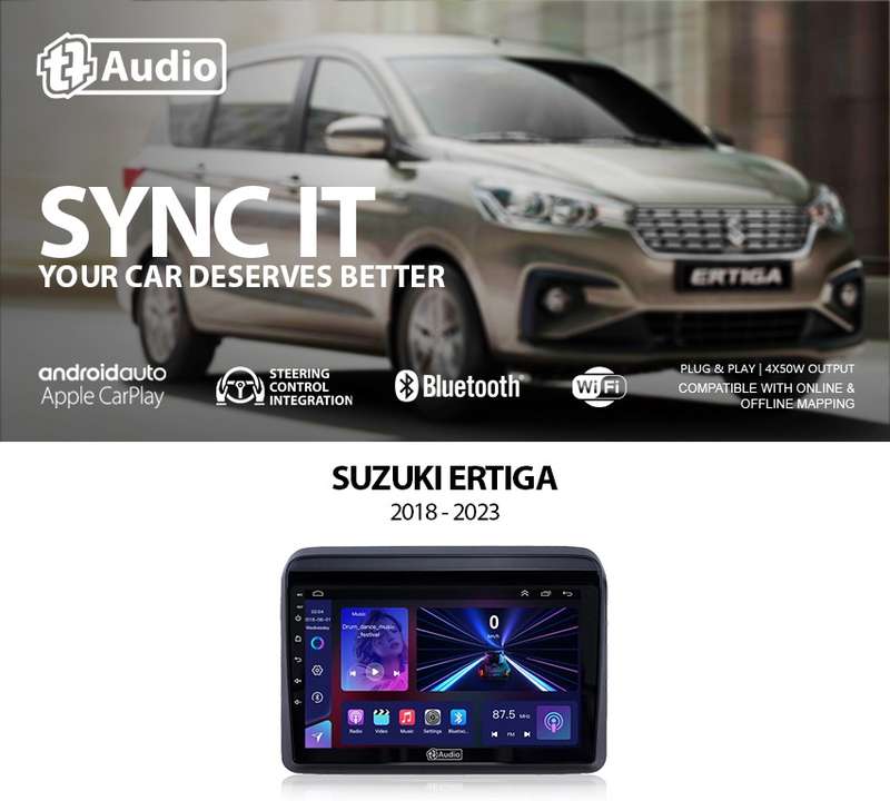 TT Audio 9" replacement radio for SUZUKI ERTIGA 2018-2024 (MID SPEC)