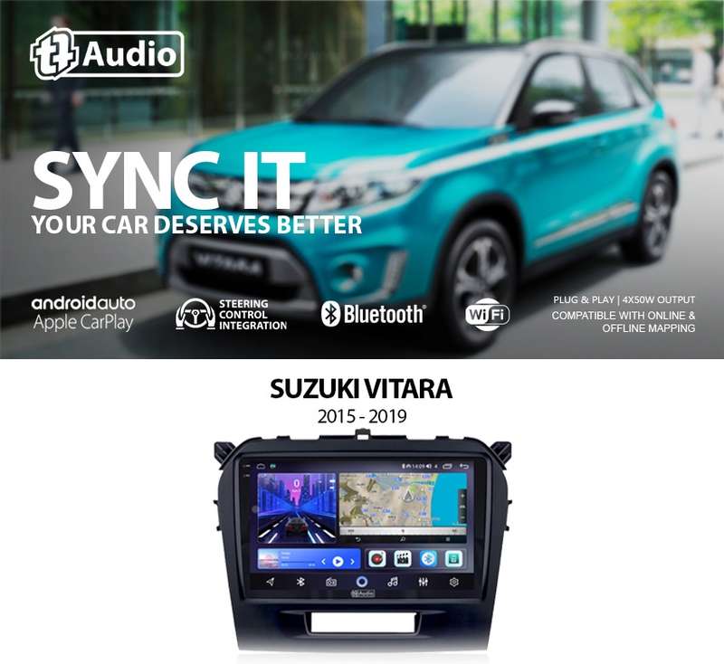 TT Audio 9" replacement radio for SUZUKI VITARA 2015-2019 (2K SCREEN)