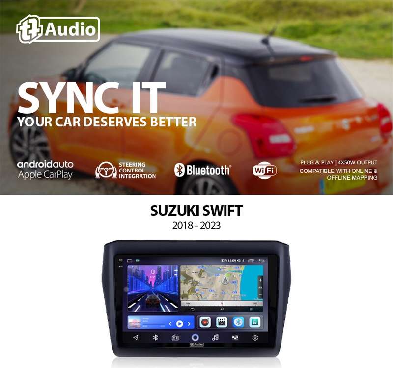 TT Audio 9" replacement radio for SUZUKI Swift 2017-2024 (2K SCREEN)