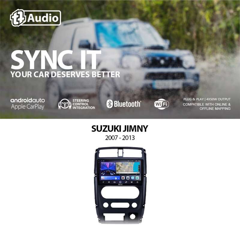 TT Audio 9" replacement radio for SUZUKI JIMNY 2007 - 2012 (2K SCREEN)