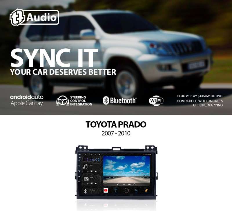 TT Audio 9" replacement radio for TOYOTA PRADO 2007-2010 (4G ULTRA)