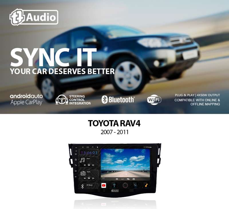 TT Audio 9" replacement radio for TOYOTA RAV4 2007-2013 (4G ULTRA)