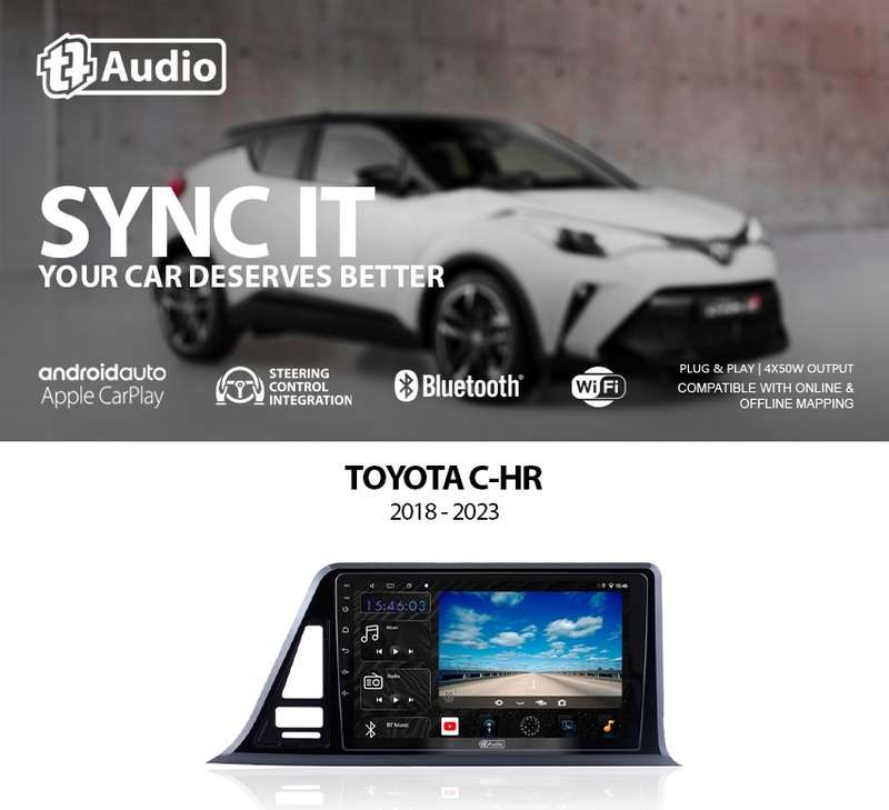 TT Audio 9" replacement radio for TOYOTA C-HR 2018-2024 (4G ULTRA)