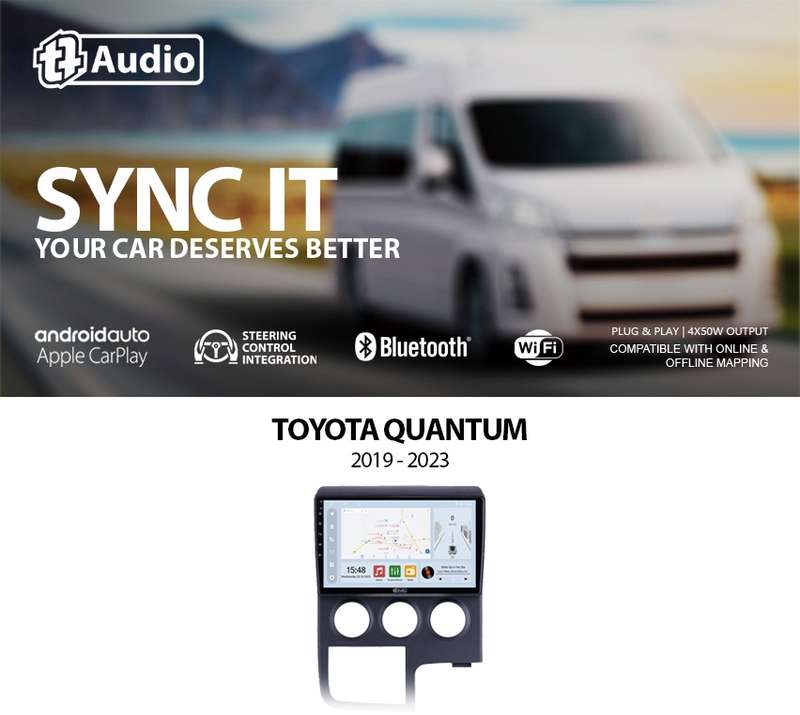 TT Audio 9" replacement radio for TOYOTA QUANTUM 2019-2024 (CLASS D)