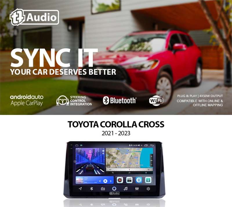 TT Audio 10" replacement radio for TOYOTA COROLLA/COROLLA CROSS 2019-2024 (CLASS D)