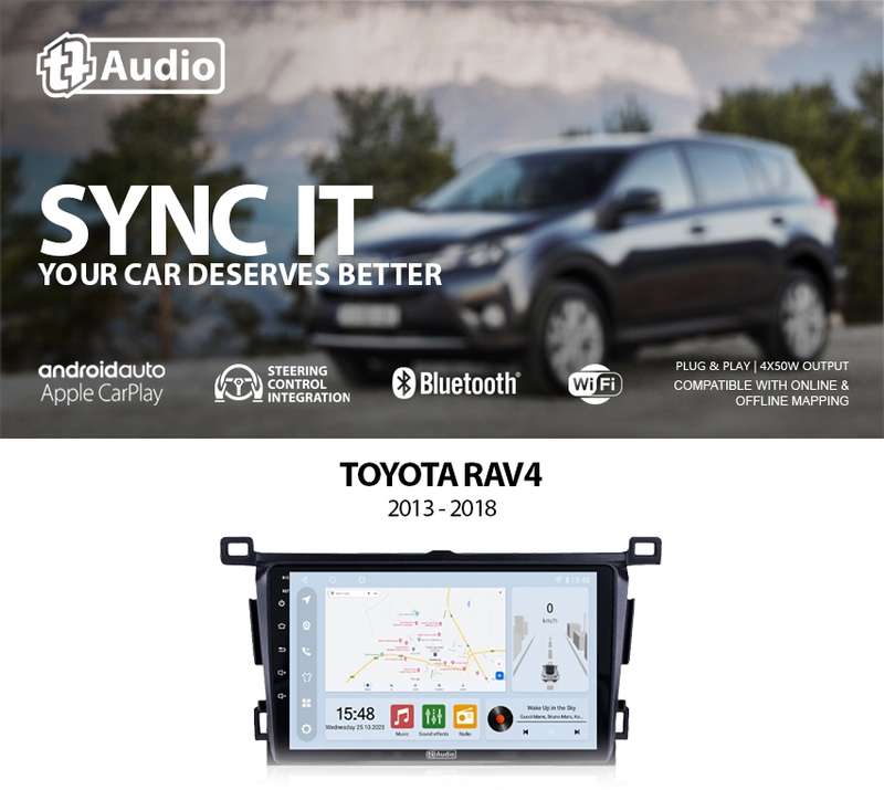 TT Audio 9" replacement radio for TOYOTA RAV4 2013-2018 (CLASS D)