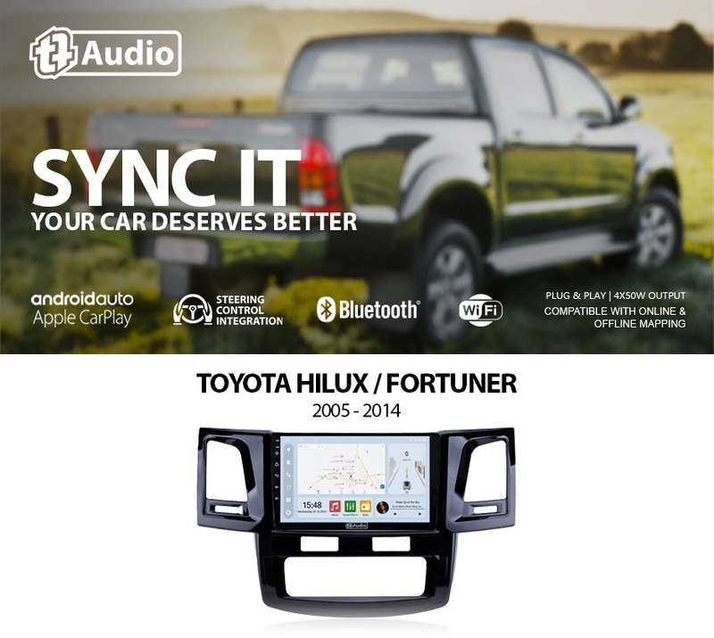 TT Audio 9" replacement radio for TOYOTA HILUX/FORTUNER 2005-2014 (CLASS D)