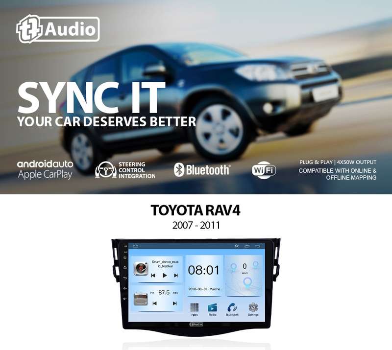 TT Audio 9" replacement radio for TOYOTA RAV4 2007-2013 (ECO)