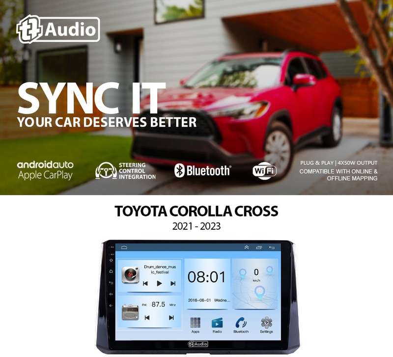 TT Audio 10" replacement radio for TOYOTA COROLLA/COROLLA CROSS 2019-2024 (ECO)