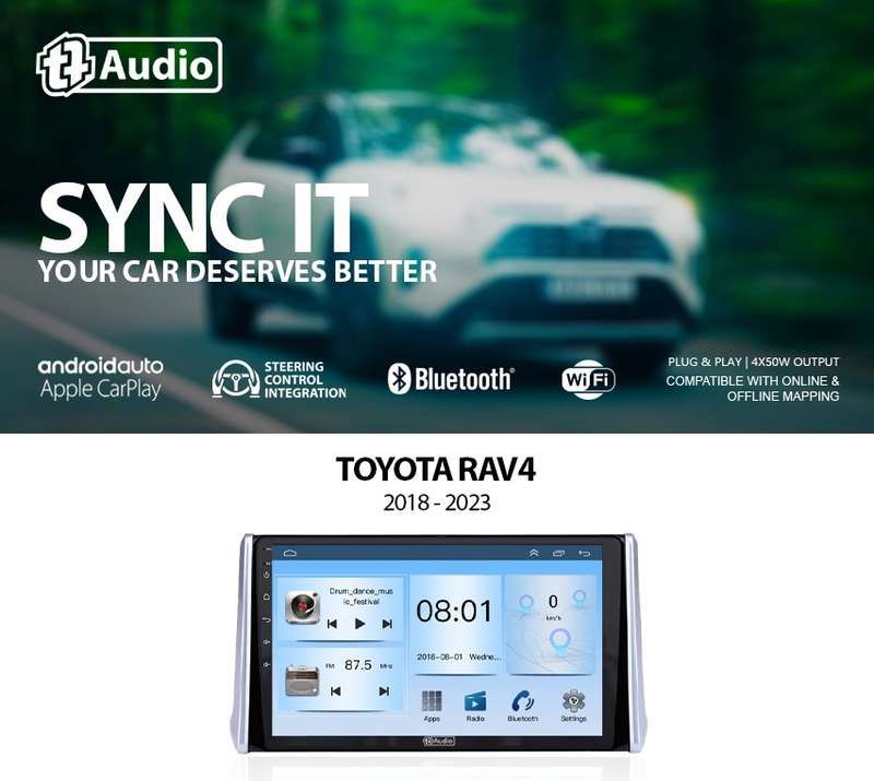 TT Audio 10" replacement radio for TOYOTA RAV4 2019-2024 (ECO)
